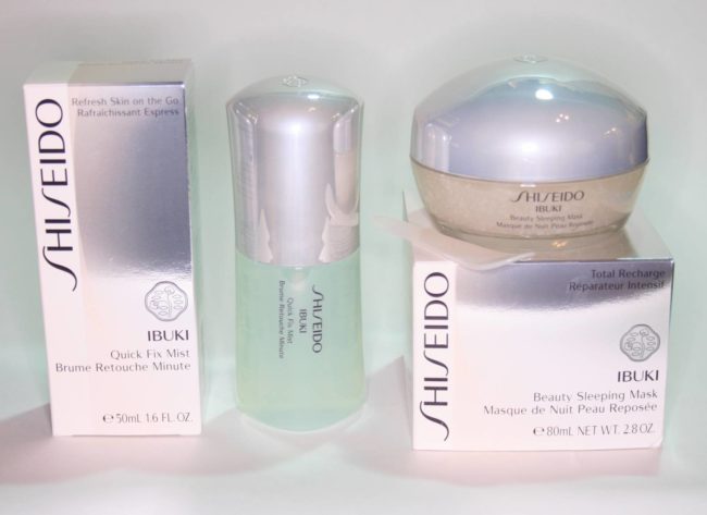 Shiseido Ibuki Beauty Sleeping Mask and Quick Fix Mist Review