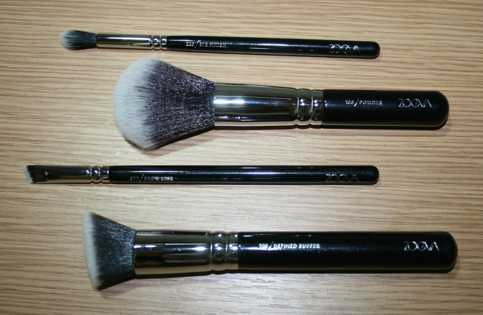 Zoeva Single Brushes – Eye Finish, Powder, Brow Line and Defined Buffer